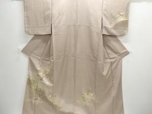 山車に草花模様訪問着